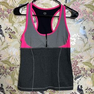 DHB Women's Sporty Pink and Gray Tank Top